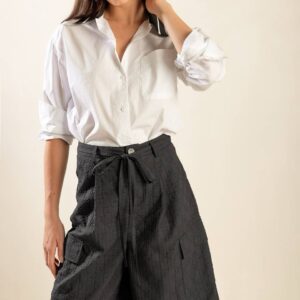Textured Bermuda Shorts