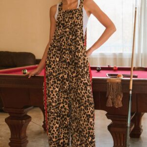 Leopard Print Overalls