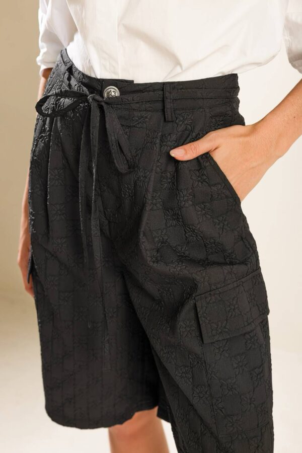 Textured Bermuda Shorts - Image 2
