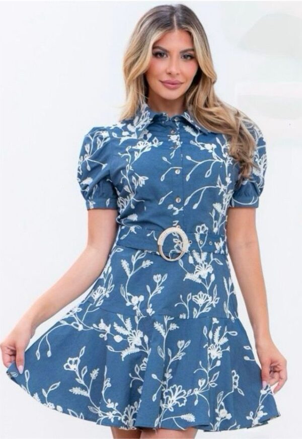 Blue Flora Dress